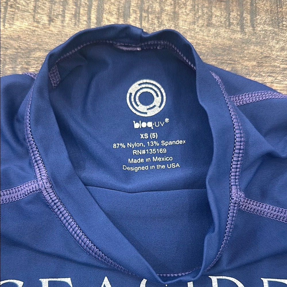 Kids Blue Seaside Rashguard - Picture 2 of 7